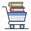 cart, books, buy, shop 