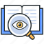 search, book, magnifier, information 