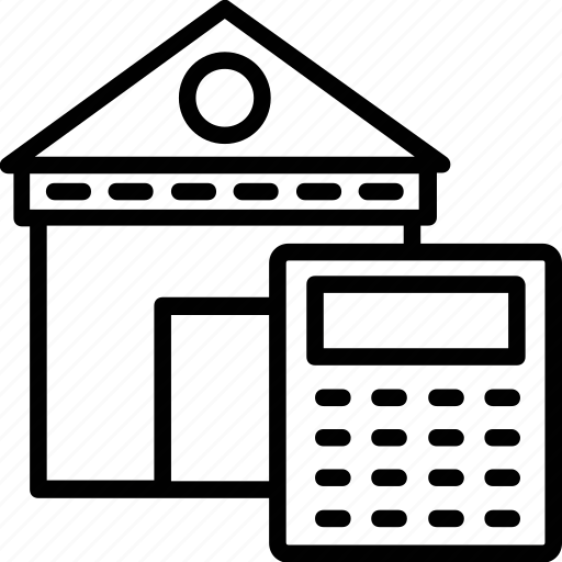 House worth, land valuation, property tax calculator, property value, real estate calculator icon - Download on Iconfinder