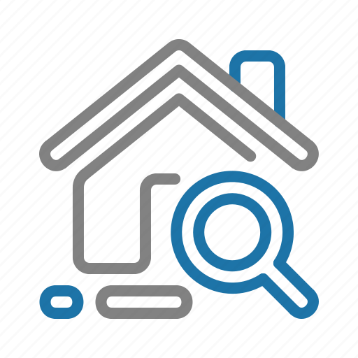 House, property, real estate, search icon - Download on Iconfinder