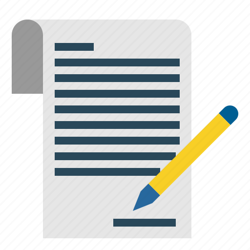 Business, contract, document, paper, pen, pencil, writing icon - Download on Iconfinder