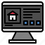 computer, home, house, monitor, screen, technology 
