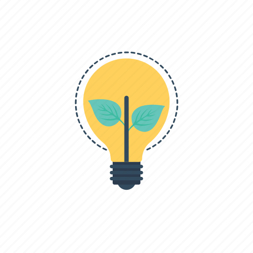Eco idea, ecology, environmental energy, green energy, plant bulb icon - Download on Iconfinder