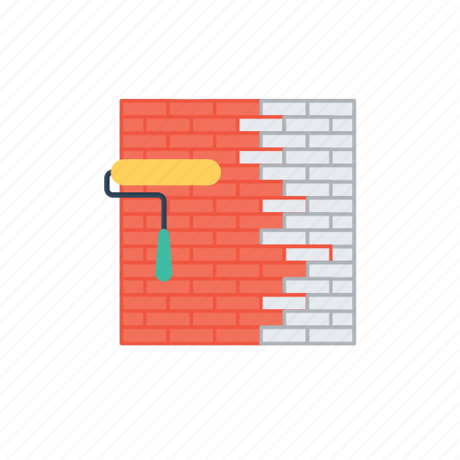 Home renovation, house paint, paint, paintbrush, wall paint icon - Download on Iconfinder