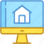 home, monitor, online mortgage, online property, online real estate 