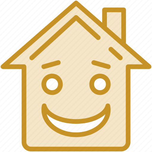Emoticon, home, home emoticon, house emotion, real estate icon - Download on Iconfinder