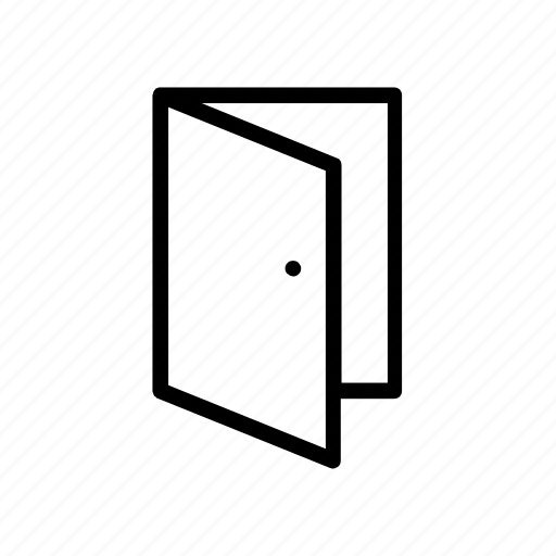 Building, door, enter, open, wood icon - Download on Iconfinder