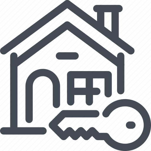 Building, estate, house, key, real, rent icon - Download on Iconfinder