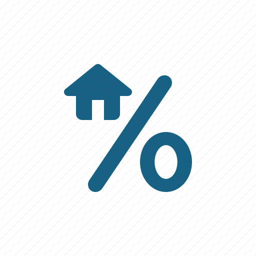 House, mortgage, percentage sign, real estate icon - Download on Iconfinder