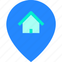 gps, home, house, location, pin