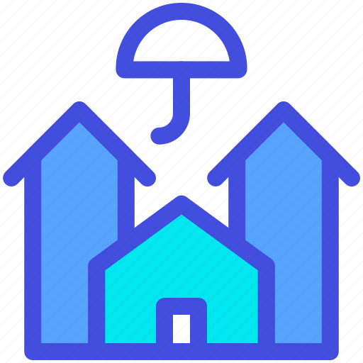 House, insurance, property, protection, umbrella icon - Download on Iconfinder
