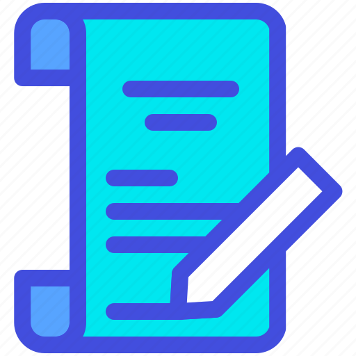 Assignment, contract, document, paper, pencil icon - Download on Iconfinder
