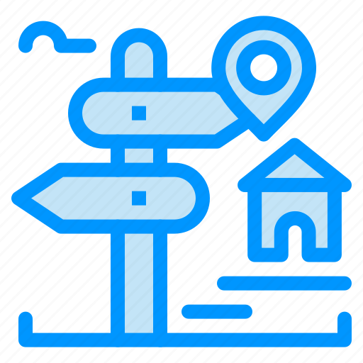 Board, estate, home, location, real, sign icon - Download on Iconfinder