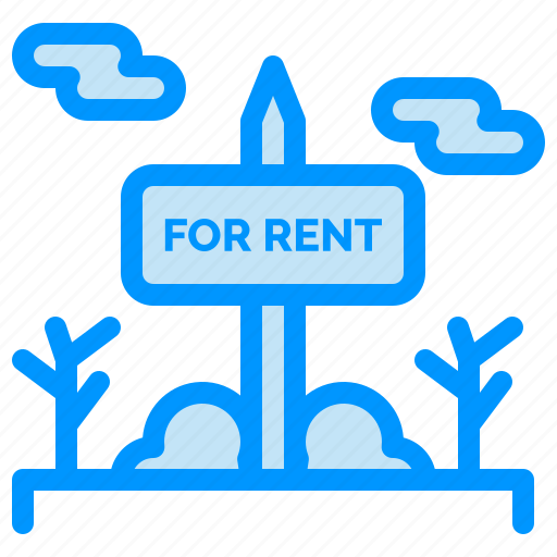 Board, estate, for, real, rent, sign icon - Download on Iconfinder