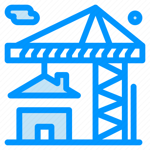 Building, crane, estate, real icon - Download on Iconfinder