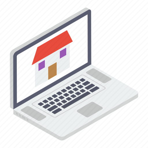 Estate marketing, house online, online housing agency, online mortgage property, online property, property website icon - Download on Iconfinder