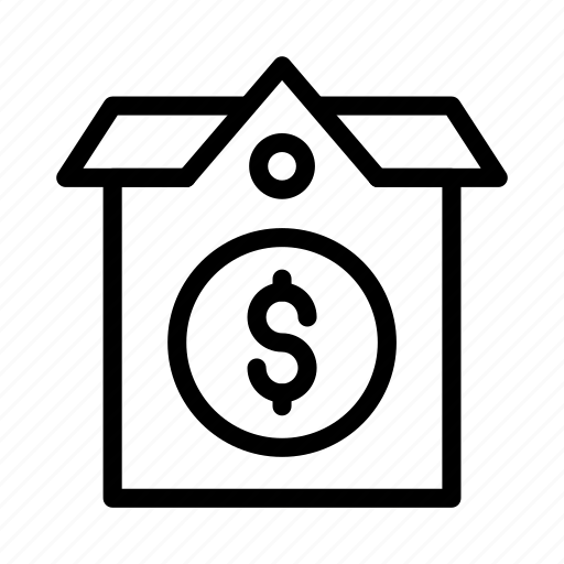 Building, dollar, house, property, rent icon - Download on Iconfinder