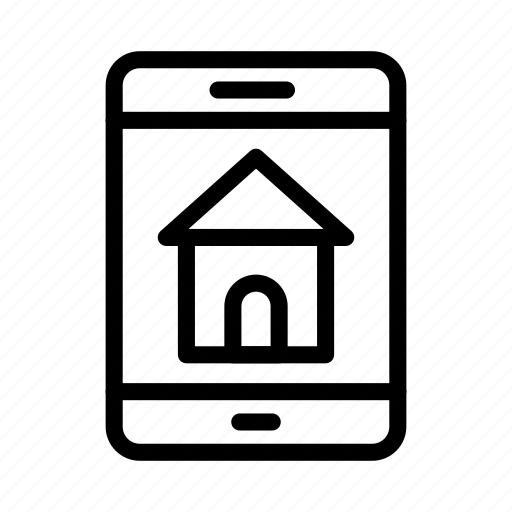 House, mobile, online, phone, realestate icon - Download on Iconfinder