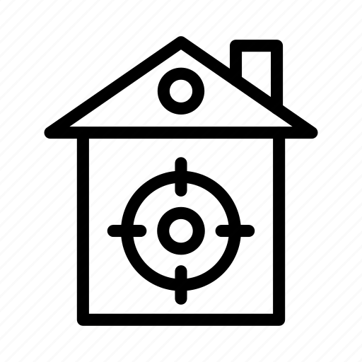 Building, home, house, realestate, target icon - Download on Iconfinder