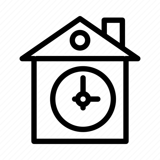 Building, clock, home, house, time icon - Download on Iconfinder