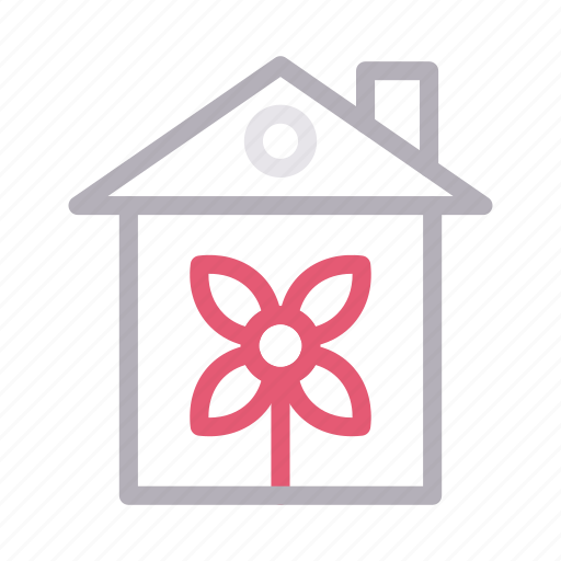 Building, flower, home, house, realestate icon - Download on Iconfinder