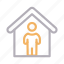 avatar, building, home, house, man 