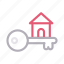 house, key, lock, protection, realestate 