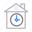 building, clock, home, house, time 