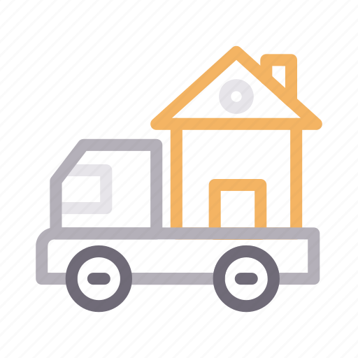 Building, house, property, realestate, truck icon - Download on Iconfinder