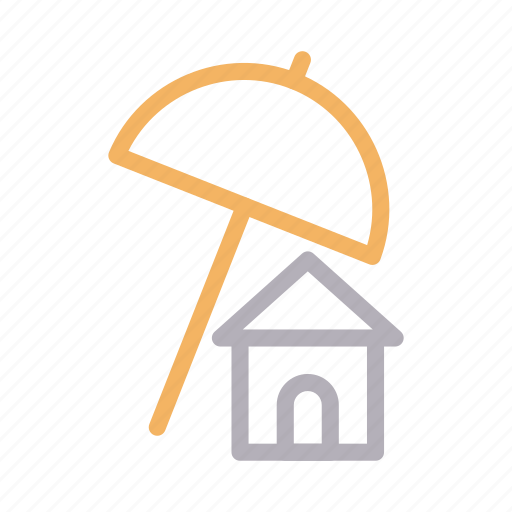 Building, home, house, protection, umbrella icon - Download on Iconfinder