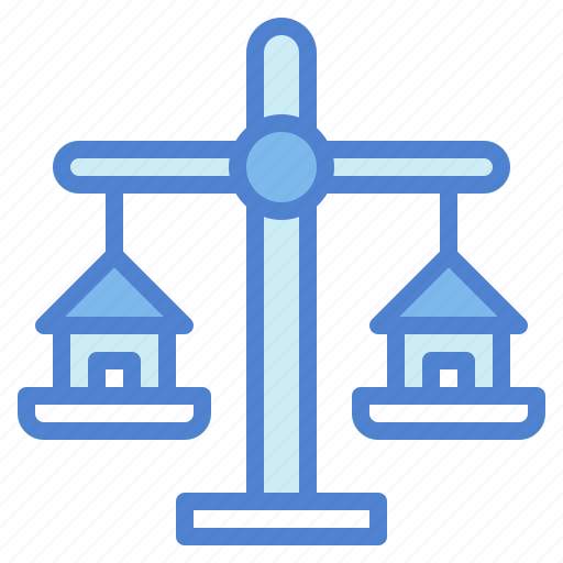 Compare, house, scale, weight icon - Download on Iconfinder