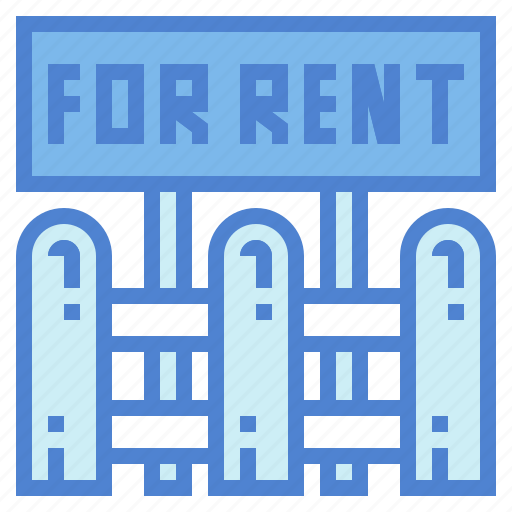 Fence, for, rent, sign, signaling icon - Download on Iconfinder