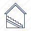 house, staircase, stairs 