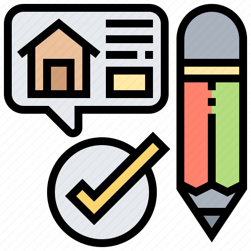 Agreement, contact, pencil, rent, sublease icon - Download on Iconfinder