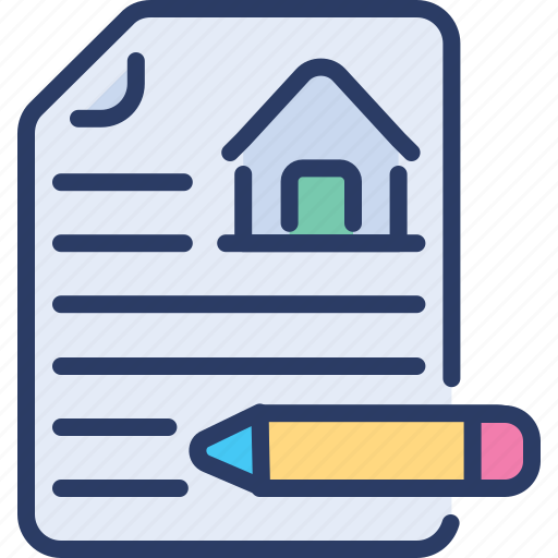 Agreement, contract, dealership, house, ownership, realtor, signature icon - Download on Iconfinder