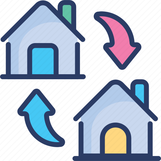 Change, exchange, house, migrate, move, replace, restore icon - Download on Iconfinder