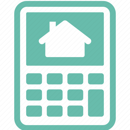 Calculator, home mortgage, house, loan icon - Download on Iconfinder
