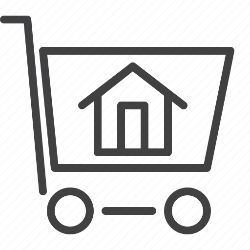 Home, trolley, real, estate, online icon - Download on Iconfinder