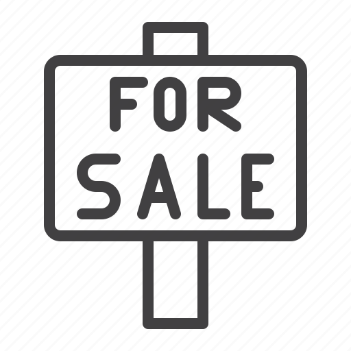 Sale, real, estate, board icon - Download on Iconfinder