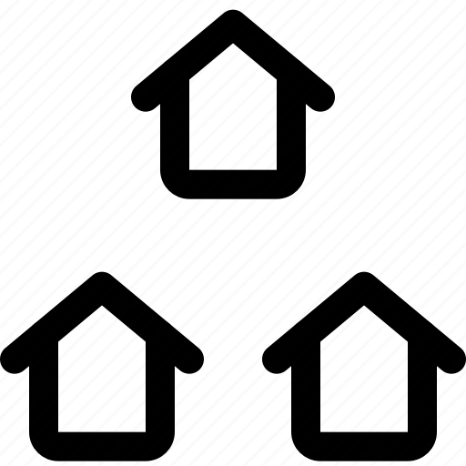 Real, estate, neighbourhood, neighbor, house, home, neighborhood icon - Download on Iconfinder