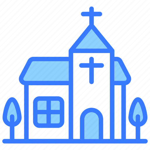 Church, religion, christian, building, architecture, real estate icon - Download on Iconfinder