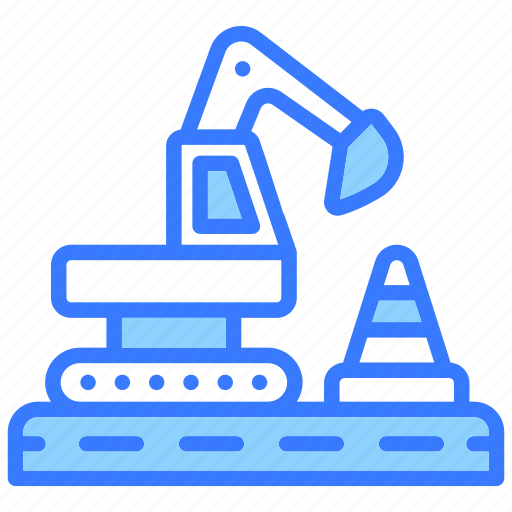 Road construction, construction, repair, tool, crane icon - Download on Iconfinder