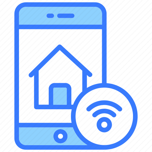 Smart home, mobile, mobile estate, app, property icon - Download on Iconfinder
