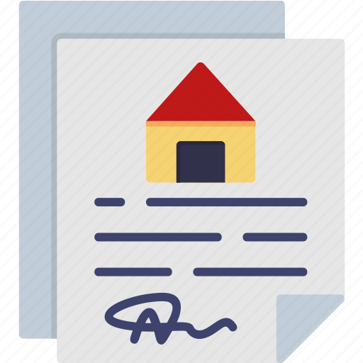 Property, document, contract, file, home, house, real icon - Download on Iconfinder