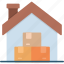 storage, box, cardboard, self, warehouse 