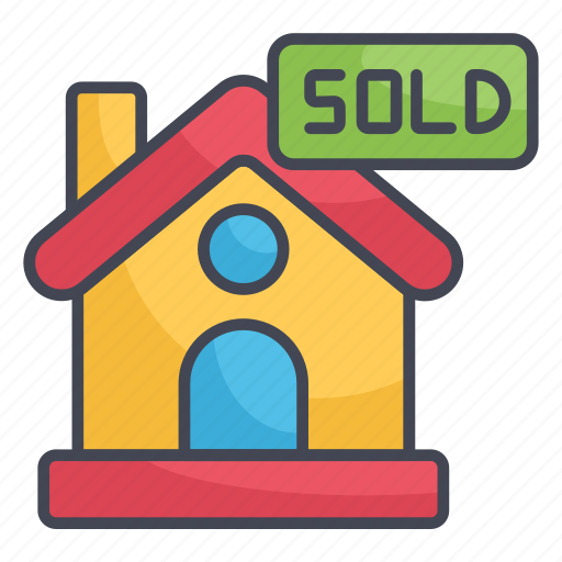 Sold, house, estate, building icon - Download on Iconfinder