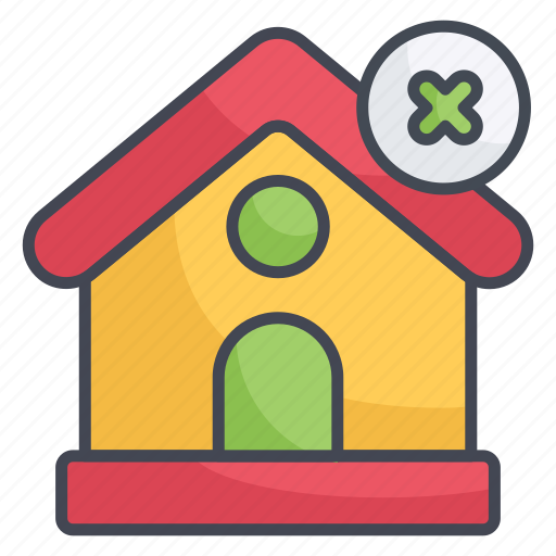 Cancel, home, house, delete icon - Download on Iconfinder