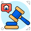 auction, justice, bid, hammer, and, mallet, law, order 