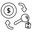 home, key, ownership, house, estate, property, keyicons 