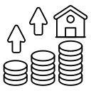 real, estate, value, home, house, property, growthsimple, icon